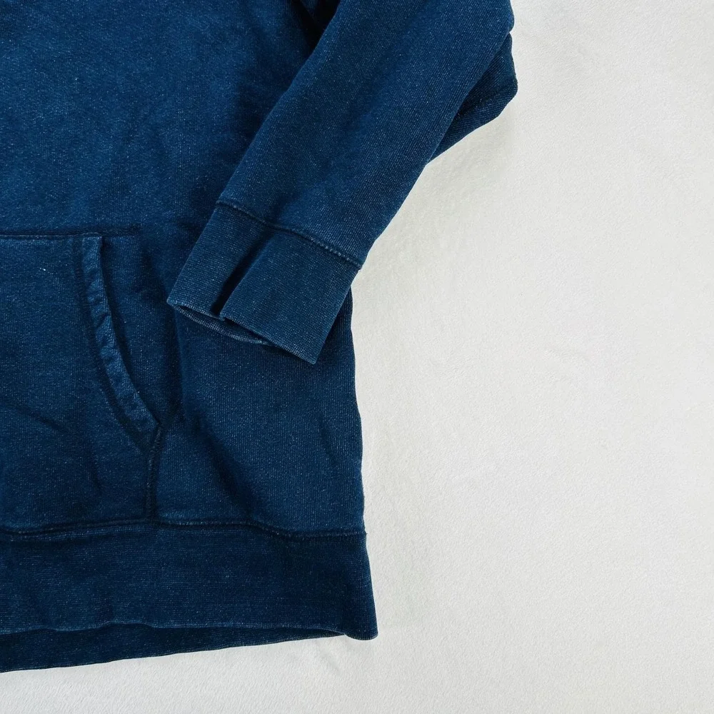 Levi's Hoodie Mens 2XL Blue Full Zip Fleece Sweatshirt Red Tab Logo Jacket
